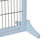 Grey dog gate support feet