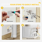 Grey mesh dog gate fitting instructions