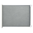 Grey retractable mesh dog barrier