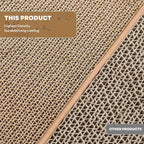 High density corrugated cardboard scratching surface