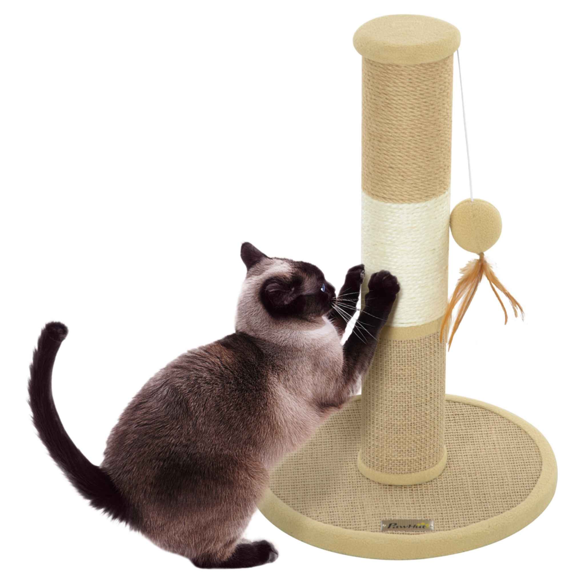 Kitten scratching post 47cm tall sisal rope