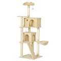 Large beige cat tree 180cm tall