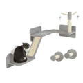 Light grey wall mounted cat scratcher