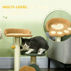 Multi level multi color cat tree tower