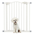 Narrow white pet gate 74-80cm x 78cm