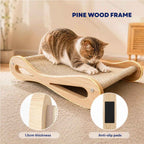 Pine wood scratcher board frame