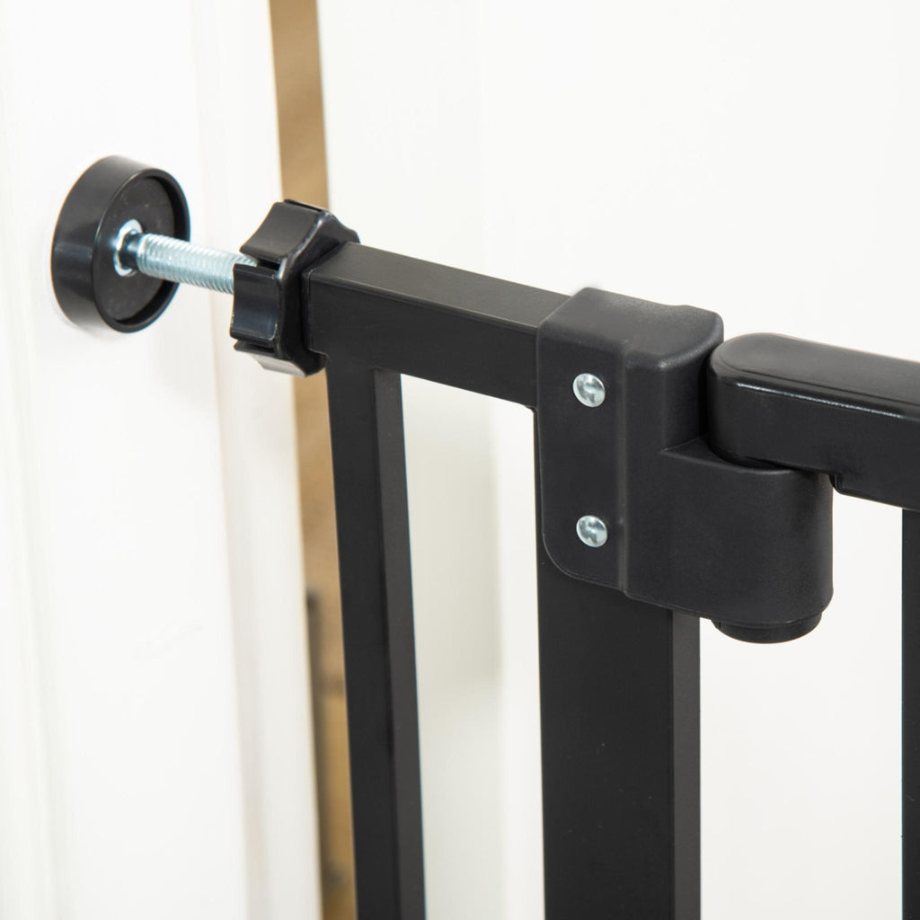 Pressure fit system for black dog gate