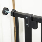Pressure fit system for black dog gate