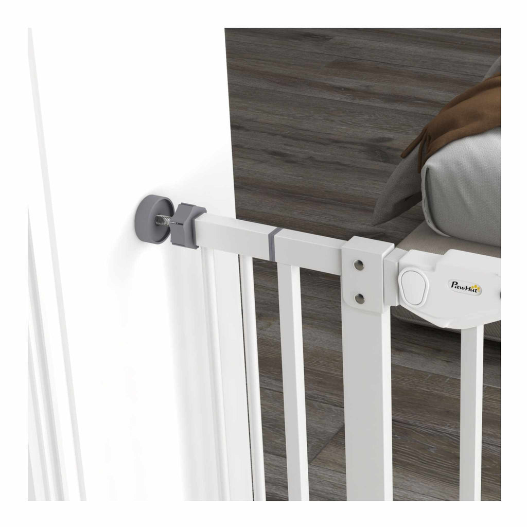 Pressure fit system for extra tall white dog barrier