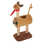 Reindeer Christmas themed cat tree
