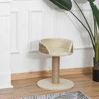 Small cat tree scratcher in living room