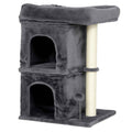 Small dark grey cat tree