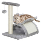 Small grey kitten tree