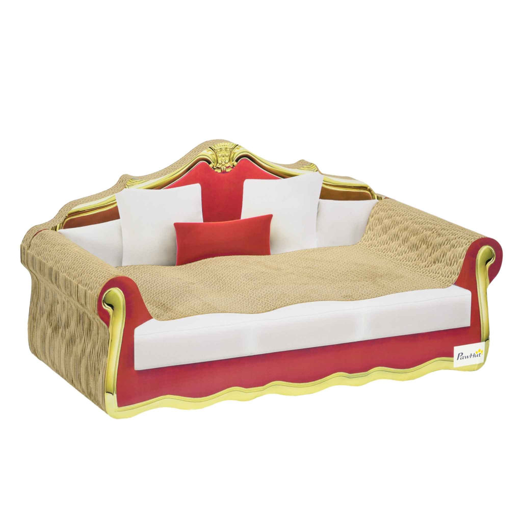 Sofa style cardboard cat scratcher