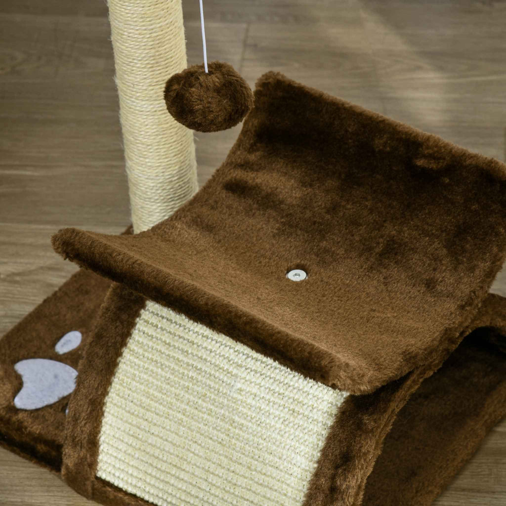 Soft plush brown dangling toy