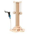 Solid wood sisal rope cat scratching post