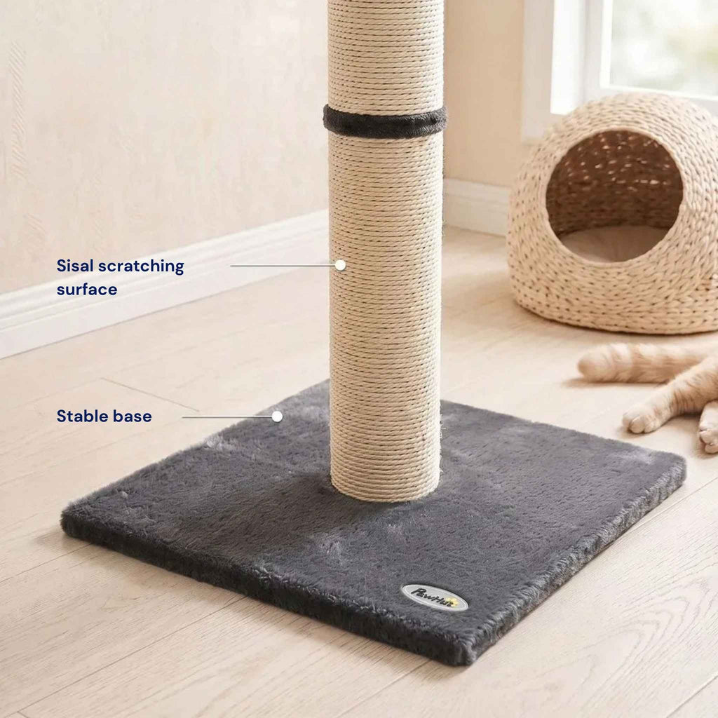 Stable scratching post base