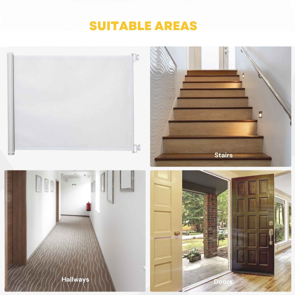Stair pet gate suitable home spaces
