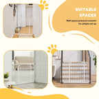 Suitable spaces for white wide safety gate