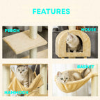 Tall cat tree features
