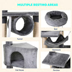 Tall cat tree resting areas