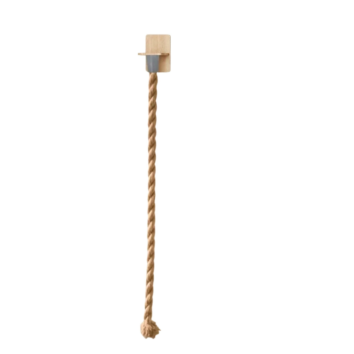 Wall mounted cat scratching rope