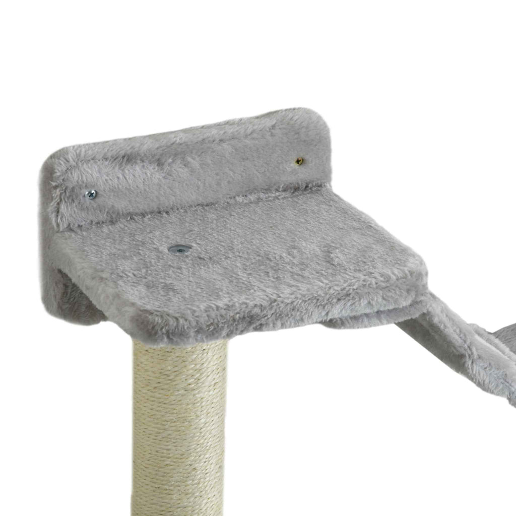 Wall mounted cat tree perch