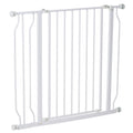 White adjustable dog gate 75-95cm x 76cm