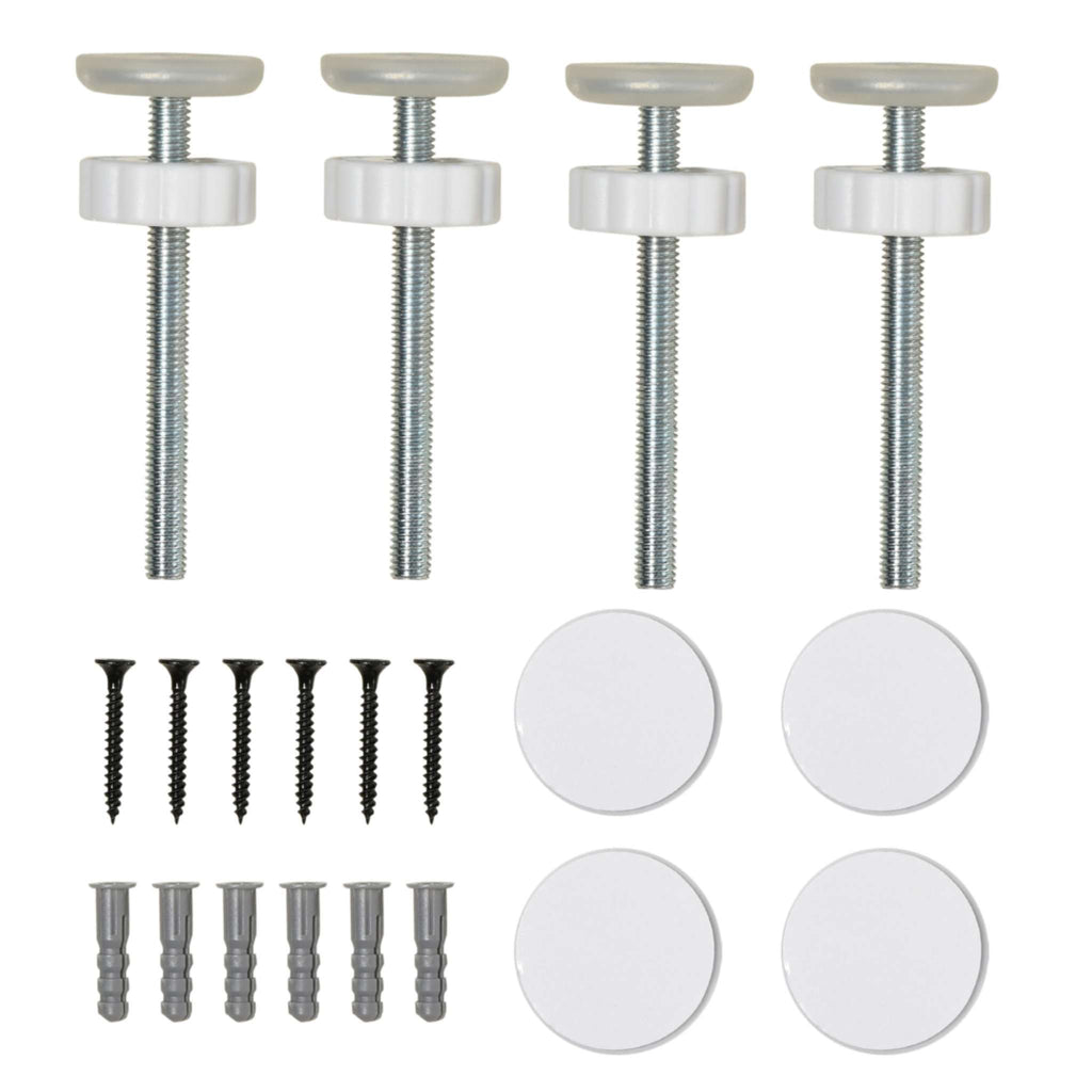 White pet gate wall mounting accessories