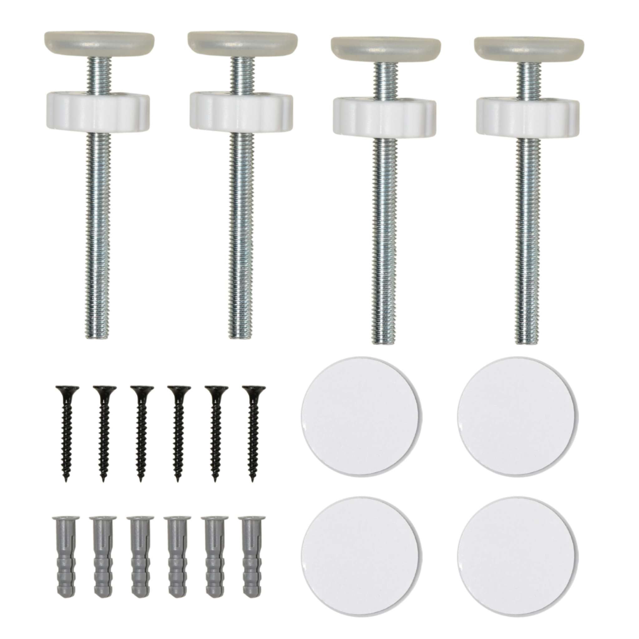 White pet gate wall mounting accessories