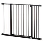 Wide black pet gate 76-107cm x 76cm
