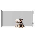 Wide mesh pet gate for stairs grey 180cm x 86cm