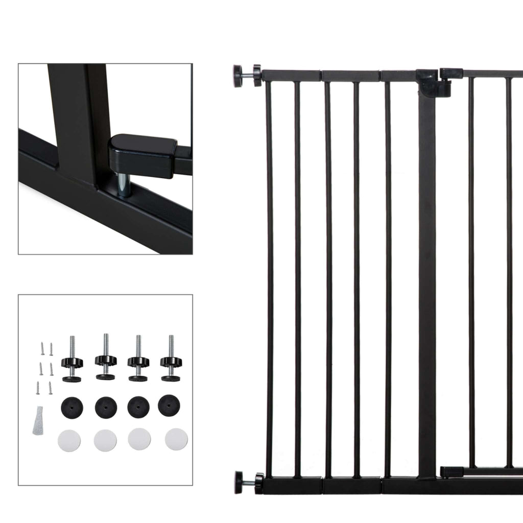 Wide pet gate adjustable width kit