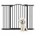 Wide pet gate black 74–100cm x 78cm