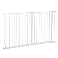 Wide white dog gate 75-145cm x 76cm