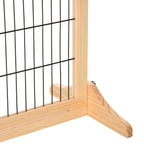 Wooden dog gate support foot