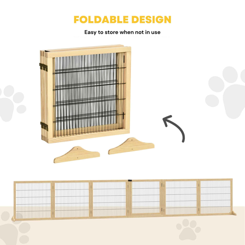 Wooden extra wide safety gate foldable design